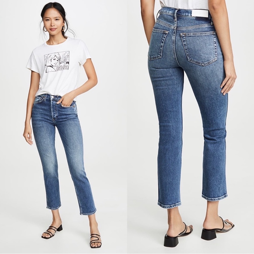 RE/DONE High Rise 50s Cigarette Retro Jeans
